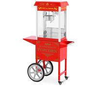 Popcorn Machine With Cart Retro Design 195 / 235 °C red Royal Catering - Popcorn Makers by Red