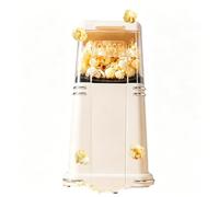 Popcorn Maker 1200W, Hot Air Popcorn Machine | 2-Minute Popping & One-Touch Operation, 3D Vortex Heating & High Popping Rate, Transparent Cover & Easy Cleaning, for Kids Gi