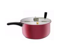 Popcorn Maker Hand-operated Stovetop Gas Popcorn Maker Commerical Popper Pot Nonstick Manual Hand Cranked Hot Oil Popped Corn Making Machine