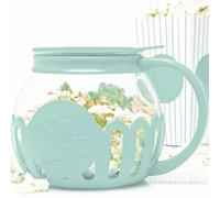 Popcorn Maker Machine, 2.25 Quart Bowl With Lid, Microwave Popcorn, Temperature Safe Borosilicate Glass, Dishwasher Safe