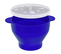 Popcorn maker silicone microwave foldable with lid 24 x 20 x 6 - 14.5 cm