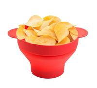 Popcorn Microwave Bowl - Multifunctional Silicone Popcorn Maker, BPA Free and Dishwasher Safe | Heat-resistant Popcorn Bowl for Quick Popcorn Making