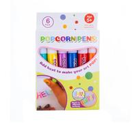Popcorn Pens, Bubble Popcorn Drawing Pens, Diy Bubble Popcorn Drawing Pens, Vivid Puffy Effect Markers, Expanding Heat Activated Paint for Greeting Birthday Cards Kids Christmas，6 color