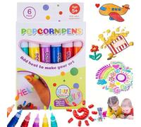 Popcorn Pens,Puffy Popcorn Pens 3d,DIY BubblePopcorn DrawingPens