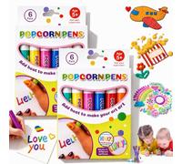 Popcorn Pens,Puffy Popcorn Pens 3d,DIY BubblePopcorn DrawingPens