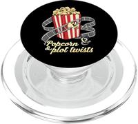 Popcorn & Plot Twists Movie Film Buff Cinema Fan PopSockets PopGrip for MagSafe