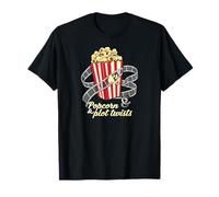 Popcorn & Plot Twists Movie Film Buff Cinema Fan T-Shirt