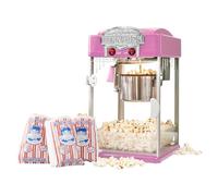 Popcorn Popper Machine-4 OZ Vintage Professional Popcorn Maker Theater Style with Nonstick Kettle Warming Light and Serving Scoop. (Pink)