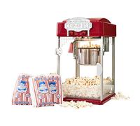 Popcorn Popper Machine-4 OZ Vintage Professional Popcorn Maker Theater Style with Nonstick Kettle Warming Light and Serving Scoop. (Red)