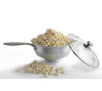 Popcorn Popper | No-Shake, No-Stir Premium Stovetop Popcorn Maker | Popcorn Pan | Popcorn Pot | Pops Kernels Perfectly Without Burning | Easy Serving