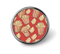 Popcorn Print Blank Round Badges Round Badge DIY Pin Back Buttons Clear Button Pins for Craft Projects Badge Making Accessories
