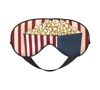 Popcorn Print Eye Mask, Soft and Breathable, Suitable for Nap, Travel, and Night Sleep