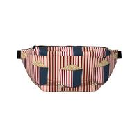 Popcorn Print Print Crossbody Fanny Pack With Adjustable Strap Waist Bags Hip Pack For Traveling Running Hiking