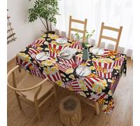Popcorn Print Print Elegant Rectangular Tablecloth,Perfect For Dining,Picnic,Fireplace,And Party Tables