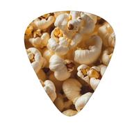 Popcorn Printed pick set - 12 pieces, thin, medium and thick guitar picks, suitable for guitar, bass, electric guitar and ukulele