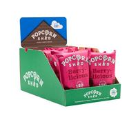 Popcorn Shed Berrylicious Gourmet Popcorn (16 x 24g) - Raspberry & Dark Chocolate Flavoured Gourmet Popcorn, Easy & Low Calorie Snack, Perfect for Parties, Movie Nights & Gifting