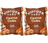 Popcorn Shed Carrot Cake Gourmet Popcorn Gluten Free (1 x 24g) - Carrot Cake Flavoured Caramel Popcorn with Cream Cheese Frosting, Low Calorie Snack, Perfect for Parties, Movie Nights & Gifting