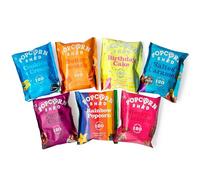 Popcorn Shed Celebration Selection Pack (7 Different Flavours) - Gourmet Popcorn Variety Pack, Sweet Popcorn Flavours, Easy & Low Calorie Snack, Perfect for Parties, Movie Nights & Gifting