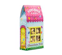 Popcorn Shed Chocolate Trio Gourmet Popcorn, 80g Gift Box, Alternative Easter Snack, Triple Chocolate Popcorn, Easter Bunny Design, Vegetarian, Gluten Free
