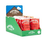 Popcorn Shed Christmas Pudding Gourmet Popcorn (16 x 24g) - Vegan Spiced Caramel Gourmet Popcorn - Easy & Low Calorie Snack, Perfect for Parties, Movie Nights & Gifting