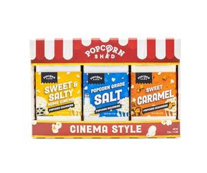 Popcorn Shed Cinema Style Popcorn Seasonings Variety Pack (3 Flavours)