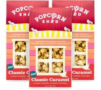 Popcorn Shed Classic Caramel Gourmet Popcorn (3 x 80g) - Vegan Classic Caramel, Easy & Low Calorie Snack, Perfect for Parties, Movie Nights & Gifting