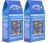Popcorn Shed Cookies & Cream Gourmet Popcorn (1 x 80g) - White Chocolate Caramel Gourmet Popcorn with Cookie Crumb Pieces, Easy & Low Calorie Snack, Perfect for Parties, Movie Nights & Gifting