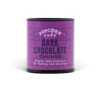 Popcorn Shed Dark Chocolate Chunks Popcorn Toppings - Belgian Dark Chocolate, Melt, Drizzle & Sprinkle for Perfect Gourmet Popcorn, Ideal for Movie Nights, Parties, Desserts, Baking & Gifting