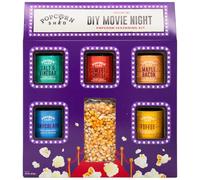 Popcorn Shed DIY Movie Night Popcorn Seasoning Kit (5 Seasonings & 500g Popping Kernels) - Sweet & Savoury Popcorn Seasonings, Easy & Low Calorie Snack, Perfect for Parties, Movie Nights & Gifting