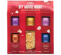 Popcorn Shed DIY Movie Night Popcorn Toppings Kit (5 Delicious Toppings & 500g Popping Kernels) - Sweet Popcorn Toppings, Easy & Low Calorie Snack, Perfect for Parties, Movie Nights & Gifting