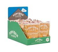 Popcorn Shed Gingerbread Gourmet Popcorn (16 x 24g) - Vegan Gingerbread Caramel Gourmet Popcorn, Easy & Low Calorie Snack, Perfect for Parties, Movie Nights & Gifting
