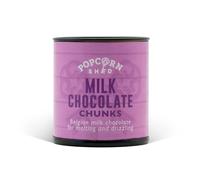 Popcorn Shed Milk Chocolate Chunks Popcorn Toppings - Belgian Milk Chocolate, Melt, Drizzle & Sprinkle for Perfect Gourmet Popcorn, Ideal for Movie Nights, Parties, Desserts, Baking & Gifting