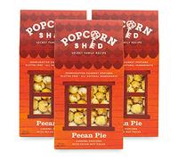 Popcorn Shed Pecan Pie Gourmet Popcorn (3 x 80g) - Pecan Caramel Popcorn with Pecan Nut Pieces, Easy & Low Calorie Snack, Perfect for Parties, Movie Nights & Gifting