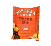 Popcorn Shed Pecan Pie Gourmet Popcorn Snack Pack, Pecan Nut Caramel Flavoured Popcorn, Gluten Free, Natural & Vegetarian Lunch Box & Movie Night Snacks, 24g, Orange