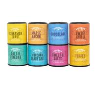 Popcorn Shed Popcorn Seasonings (8 Flavours) - Sweet and Savoury Popcorn Flavouring Variety Pack, Easy & Low Calorie Snack, Perfect for Parties, Movie Nights & Gifting
