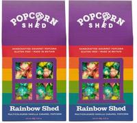 Popcorn Shed Rainbow Shed Gourmet Popcorn (1 x 80g) - Multicoloured Vanilla Caramel Gourmet Popcorn, Easy & Low Calorie Snack, Perfect for Parties, Movie Nights & Gifting (Pack of 2)