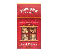 Popcorn Shed Red Velvet Gourmet Popcorn, Gift Box, Red Velvet Cake Flavour with White Chocolate, Gluten Free, Natural, Vegetarian Movie Night Snack, 80 g