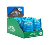 Popcorn Shed Salted Caramel Gourmet Popcorn (16 x 24g) - Salted Caramel and Chocolate Flavoured Gourmet Popcorn, Easy & Low Calorie Snack, Perfect for Parties, Movie Nights & Gifting