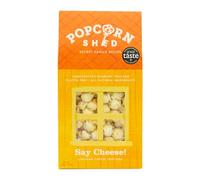 Popcorn Shed Say Cheese! Gourmet Popcorn, 1 x 60g Gift Box, Gluten Free, Natural, Vegetarian, Sugar Free Movie Night Snack, Yellow
