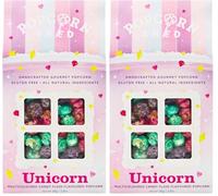 Popcorn Shed Unicorn Gourmet Popcorn (1 x 80g) - Multicoloured Candy Floss Flavoured Caramel Gourmet Popcorn, Easy & Low Calorie Snack, Perfect for Parties, Movie Nights & Gifting (Pack of 2)