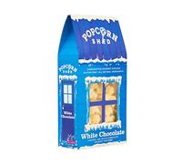 Popcorn Shed White Chocolate Gourmet, Gift Box, Gluten Free, Natural, Vegetarian Movie Night Snack, 80 g, Blue