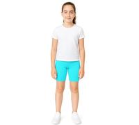 PopCouture Girls Premium Activewear Gymnastics Sports Cycling Shorts Aqua Blue 2-3 Years