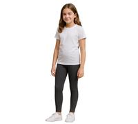 PopCouture Girls Premium Dance & Gymnastics Sports Activewear Leggings Charcoal 5-6 Years