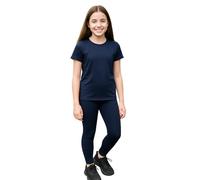 PopCouture Girls Premium Dance & Gymnastics Sports Activewear Leggings Navy 4-5 Years