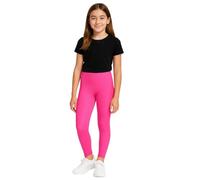 PopCouture Girls Premium Dance & Gymnastics Sports Activewear Leggings Neon Pink 3-4 Years