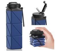 Popdigito Upgraded Collapsible Water Bottles,Reuseable Bpa-Free Silicone,Safe & Durable,Leakproof & Lightweight,Easily To Hold,Saving-Space,Foldable Water Bottle For Travle Hiking Camping Gym Sports