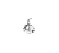 Pope Francis Charm Medal, Religious Pendant, 0.75 Inches, Made in Italy