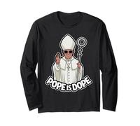 Pope is Dope Cartoon Religious Humor for Christianity Long Sleeve T-Shirt