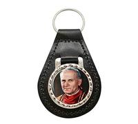 Pope John-Paul II Leather Key Fob