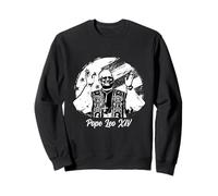 Pope Leo 14, Pope Leo XIV, American Flag Sunset Sweatshirt